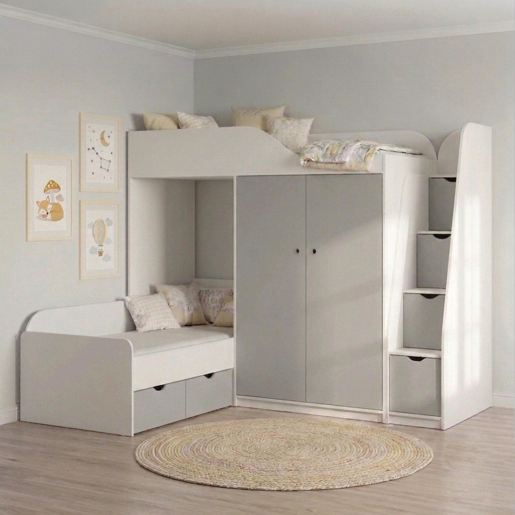 Двоярусне ліжко горище ДКЧ 123 - Зображення 3
