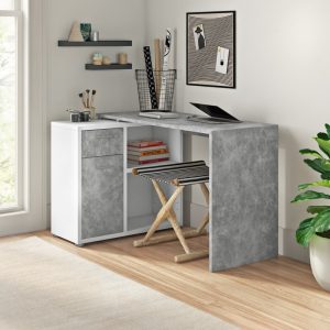 Кутовий письмовий стіл зі стелажом КС 60