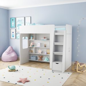 Ліжко горище з шафою та ігровою зоною КЧ 604