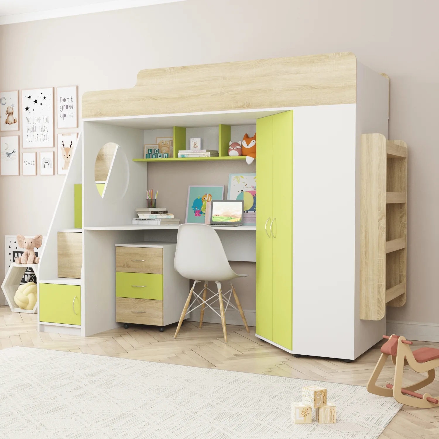 Детская кроватка чердак ДКЧ 310