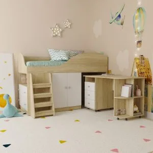 Детская кроватка чердак ДК 229