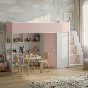 Кровать двухъярусная со шкафом ДКЧ 1225